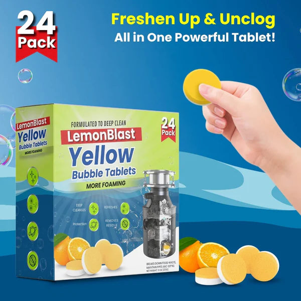 LemonBlast Yellow Bubble Tablets | 🔥 Flat 50% OFF Saving 🔥 (24pc) | BUY 1 GET 1 FREE